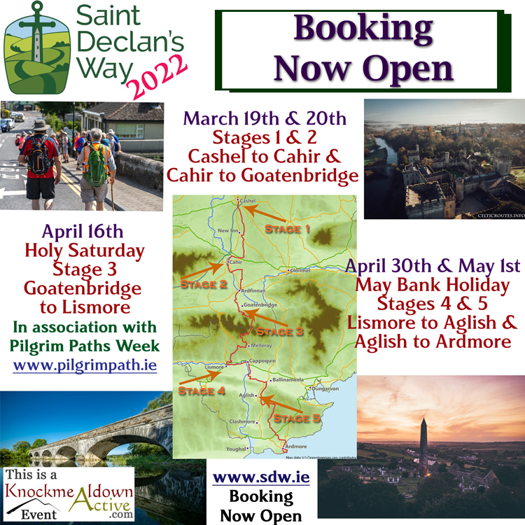 Booking for St. Declan's Way 2022 now open.